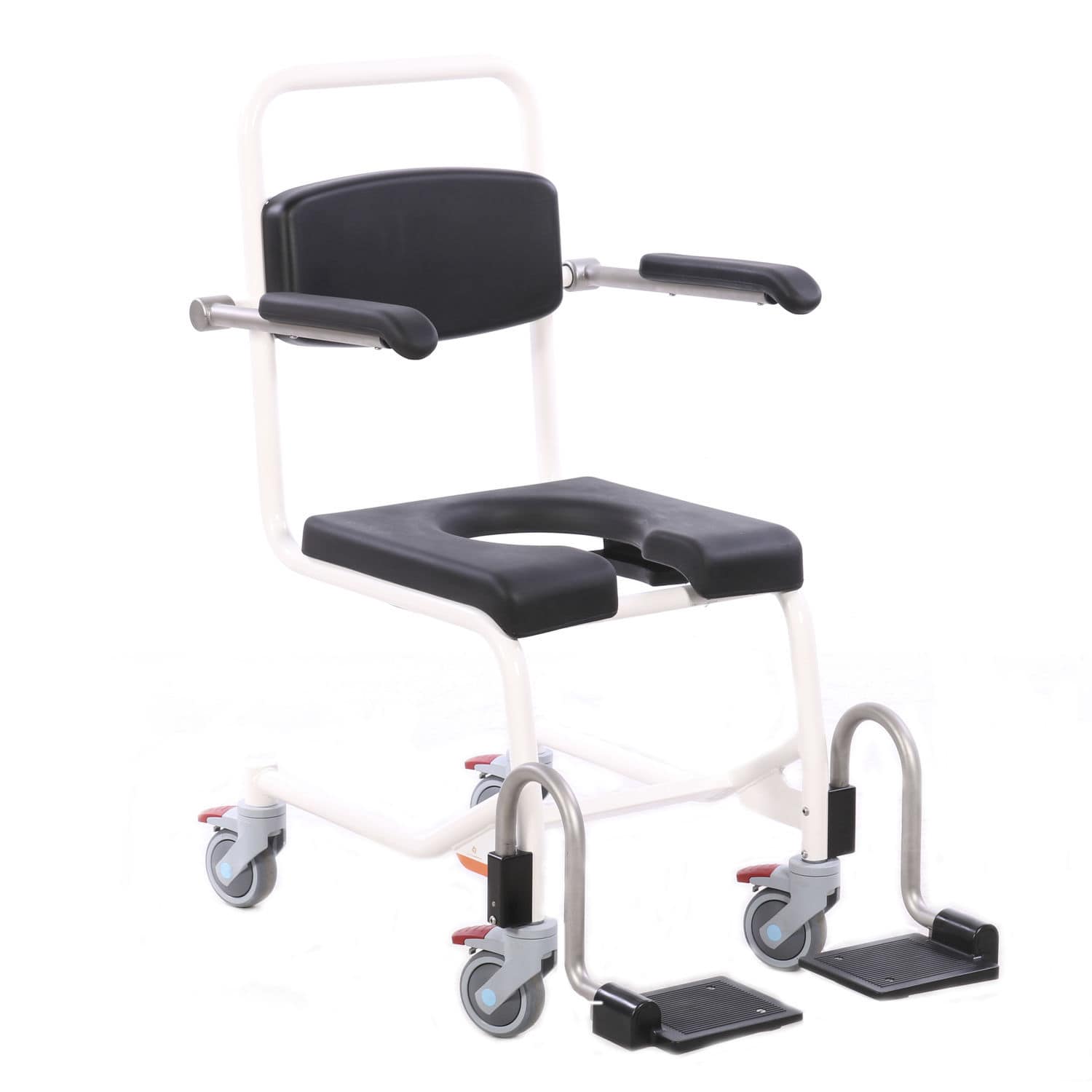 Commode chair with armrests - LINA - TechniCare - on casters / with ...