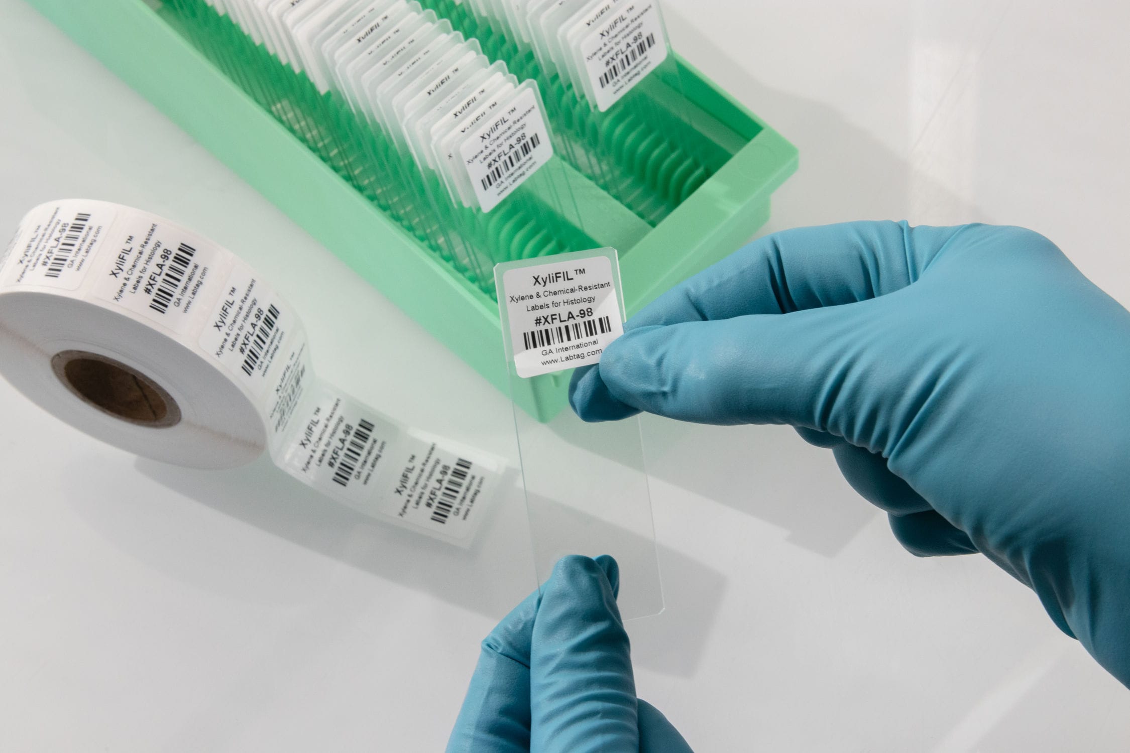 Microscope slide label XyliFIL™ GA International chemical