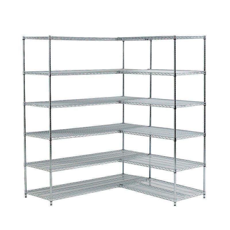 6-shelf shelving unit - DI0022IN - MECHIN - open-structure / stainless ...