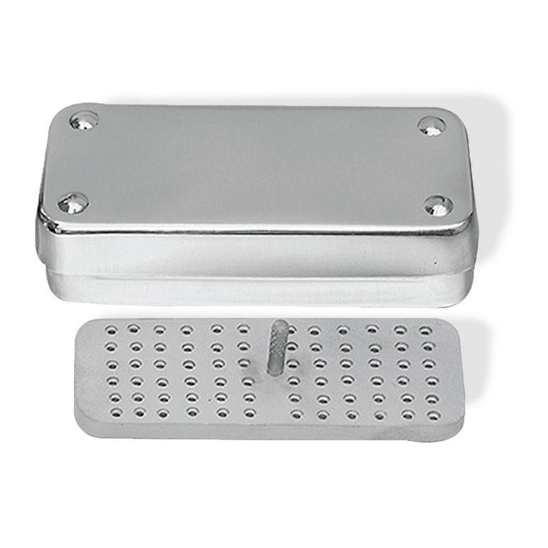 Dental instrument box CIL057 001 001 Chaplet International stainless steel / perforated
