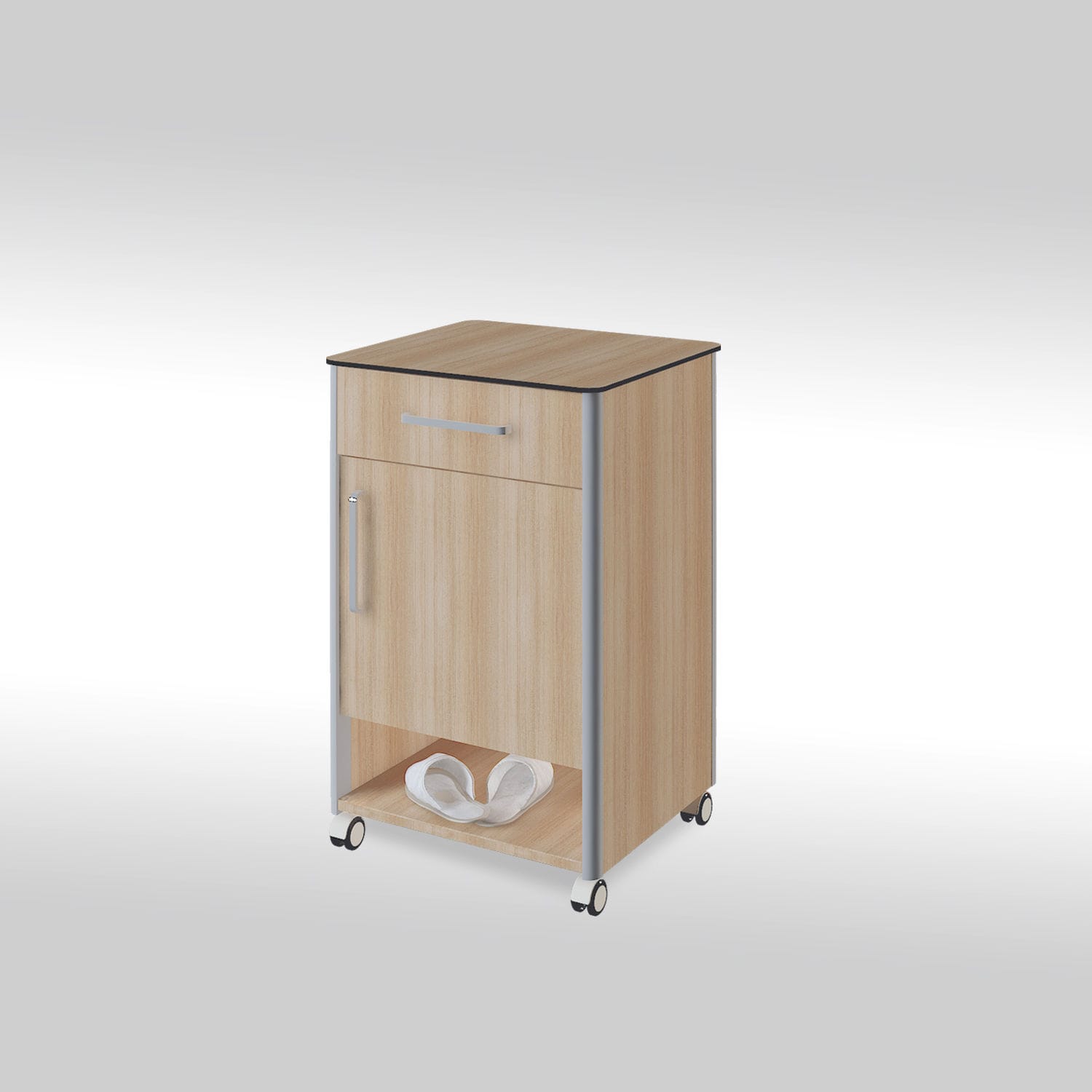 Bedside on casters SERA 03 MEISSA modular / with drawers