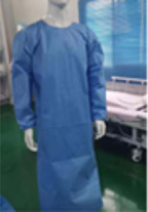 Unisex Surgical Gown Panalex Medical Disposable Non Woven Blue