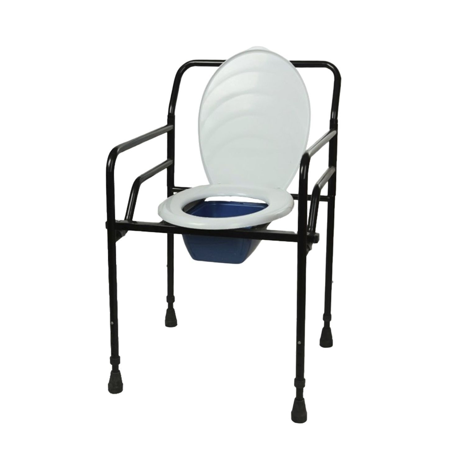 Commode chair with armrests W1110 WingMED with bucket / height