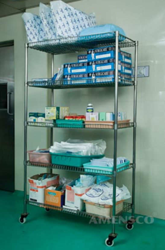 Portable Medical Rack Storage rack - MR 100W - AMENSCO MEDICAL TECHNOLOGIES - mobile ...