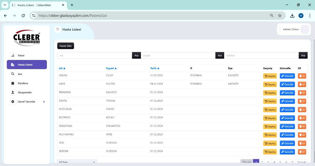 Patient data management and tracking system - CPM1001 - Clebermed ...