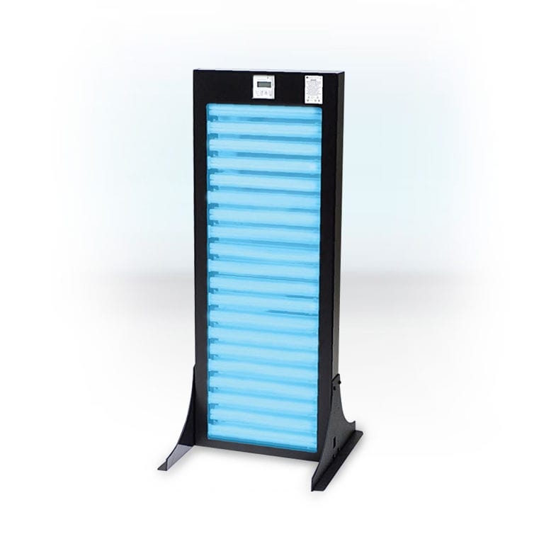 Dermatologic phototherapy lamp 4 SERIES Daavlin floormounted