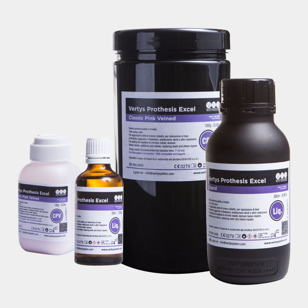 Dental composite material Prothesis Excel A.Gree SRL resin / for