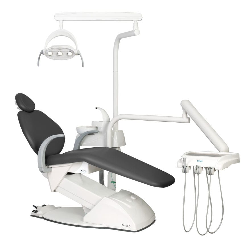 Dental unit with chair S 300 F SAEVO with adjustable headrest