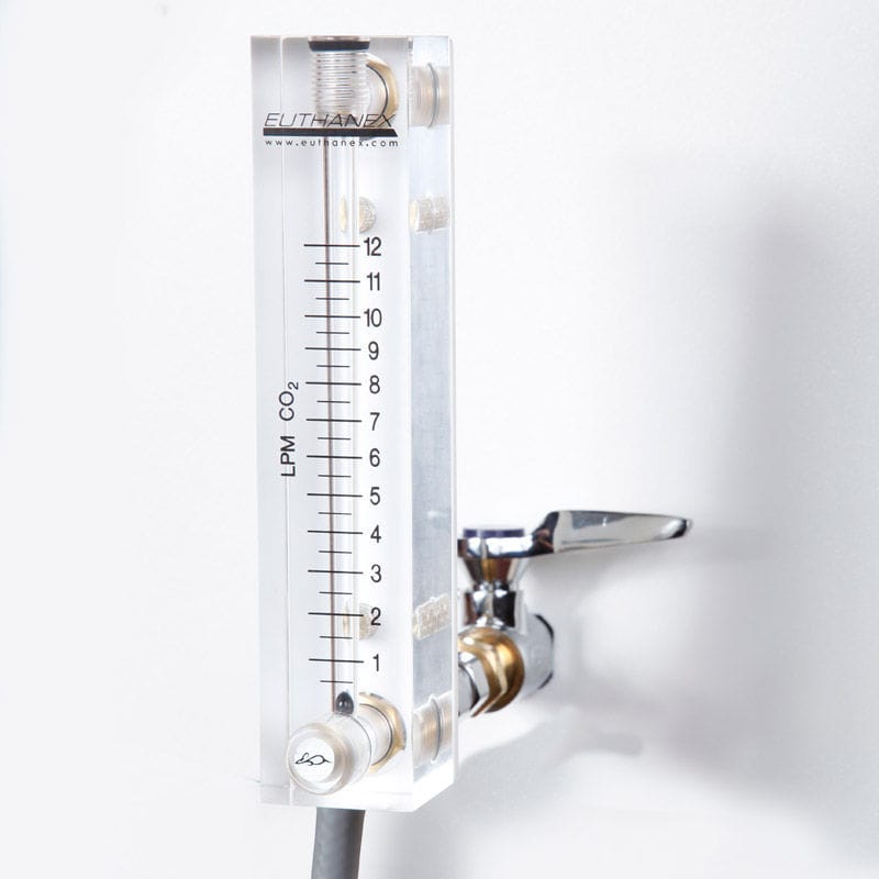Medical gas flow meter SFM Euthanex for animal research