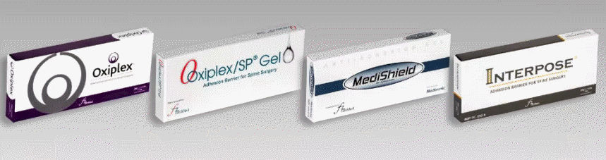 Gel adhesion barrier - OXIPLEX - FzioMed - spinal cord surgery