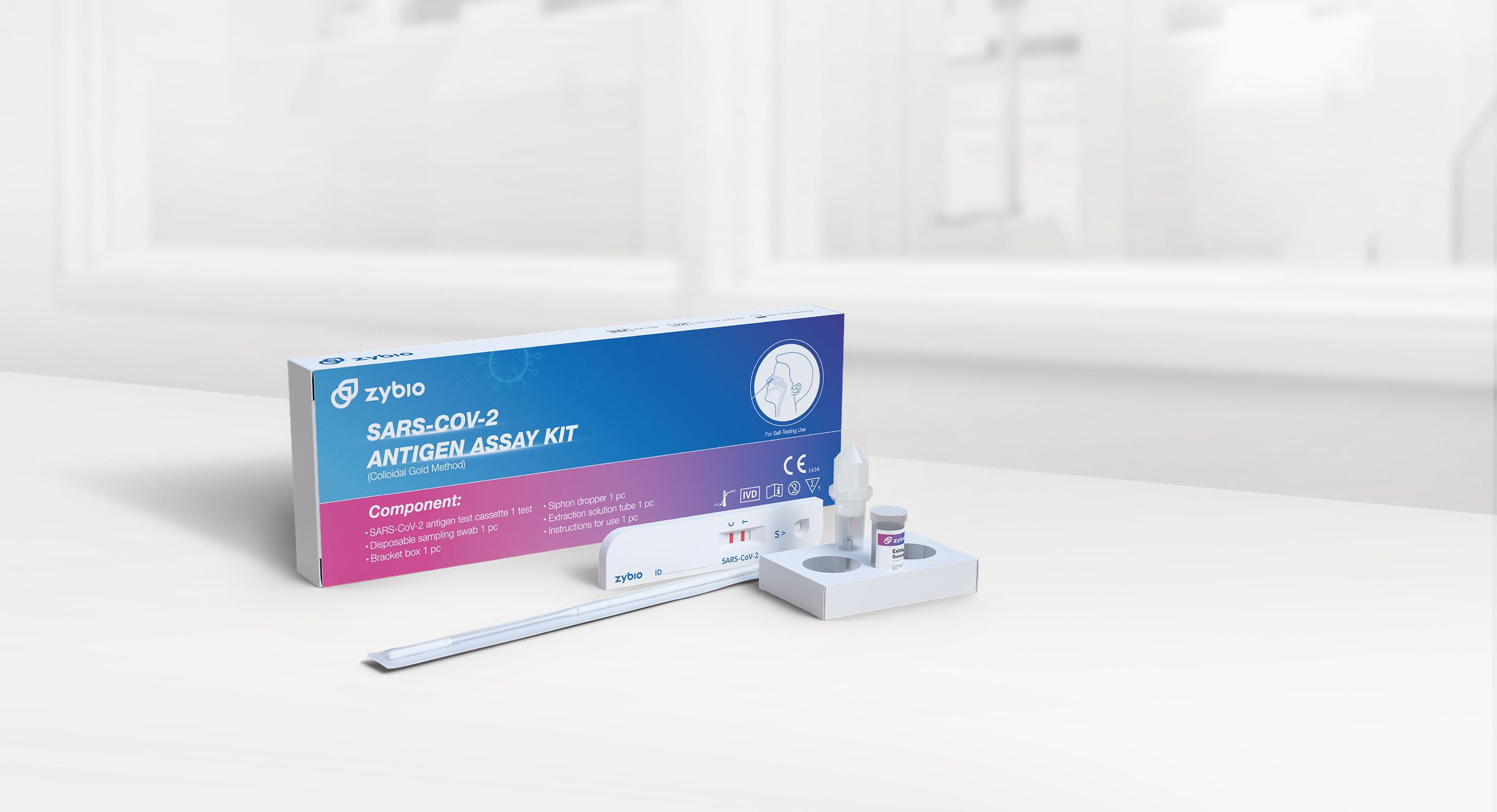 SARSCOV2 assay kit zybio Inc. for antigens / TAT / nasal
