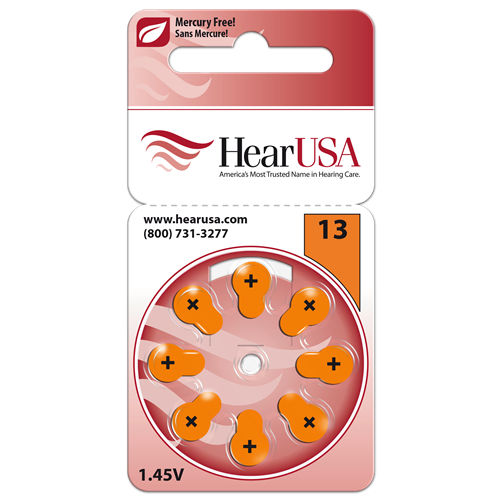 Hearing aid battery HSA01380 HearUSA