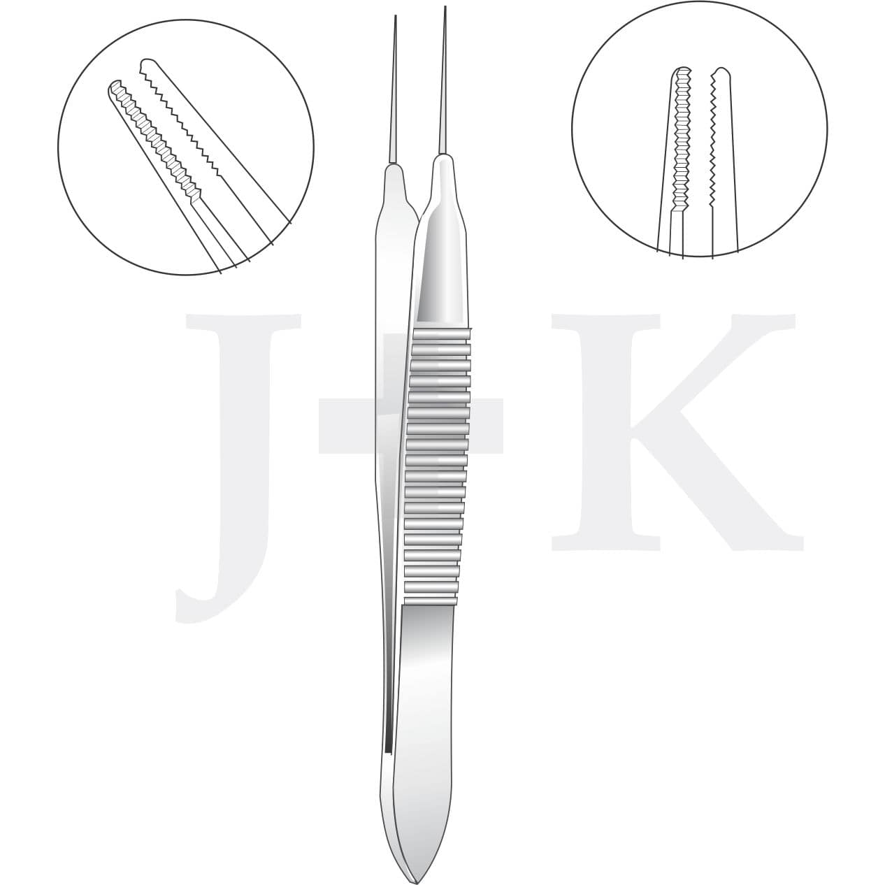 Ophthalmic surgery micro forceps E330493050 J+K Chirurgische