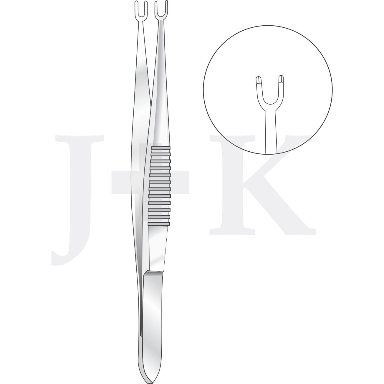 Ophthalmic surgery micro forceps E33055,3056 J+K Chirurgische
