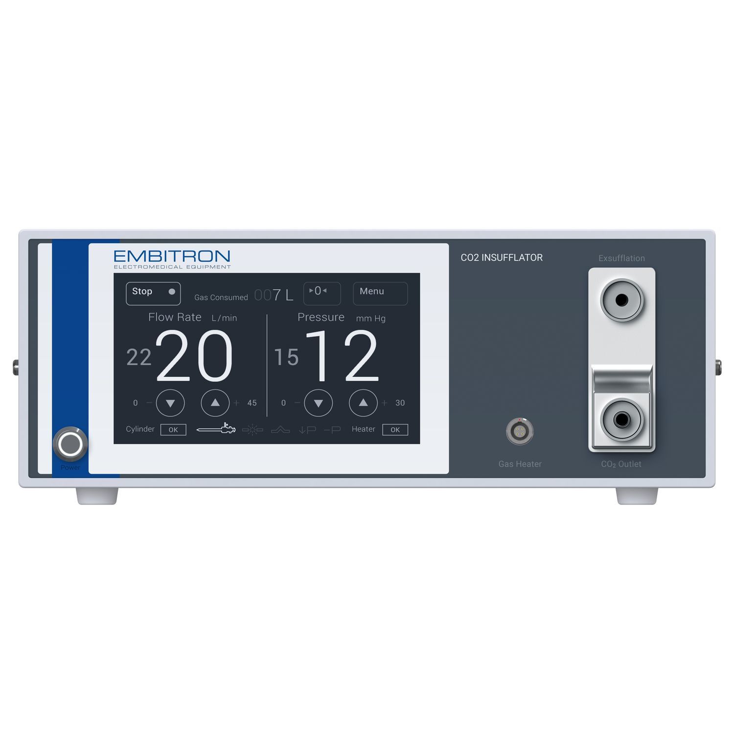 Adult endoscopy CO2 insufflator MBT1005.3 EMBITRON with gas