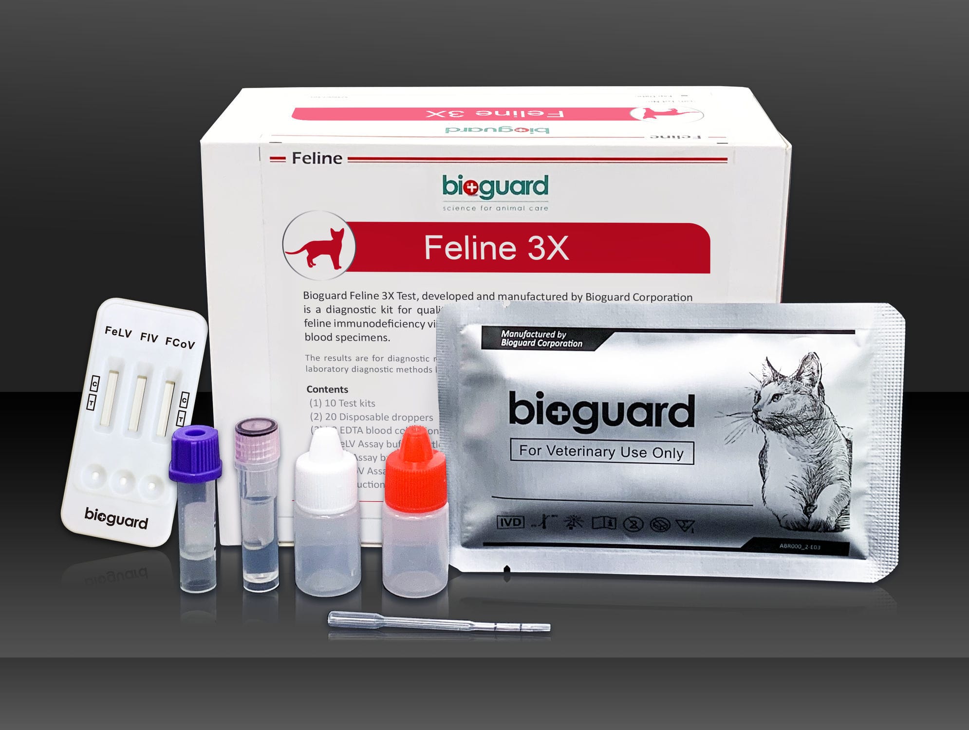 Rapid infectious disease test - 3X - Bioguard corporation - for felines ...