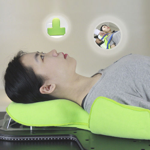 Head positioning cushion AccuCushion® Klarity Medical shoulder