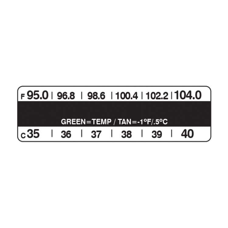 Patch thermometer SpotSee medical / forehead / disposable
