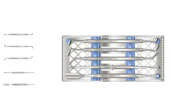Kit D'outils Chirurgicaux Implants Dentaires - 11 Instruments Lifting Sinus Greffe Osseuse - Neuf