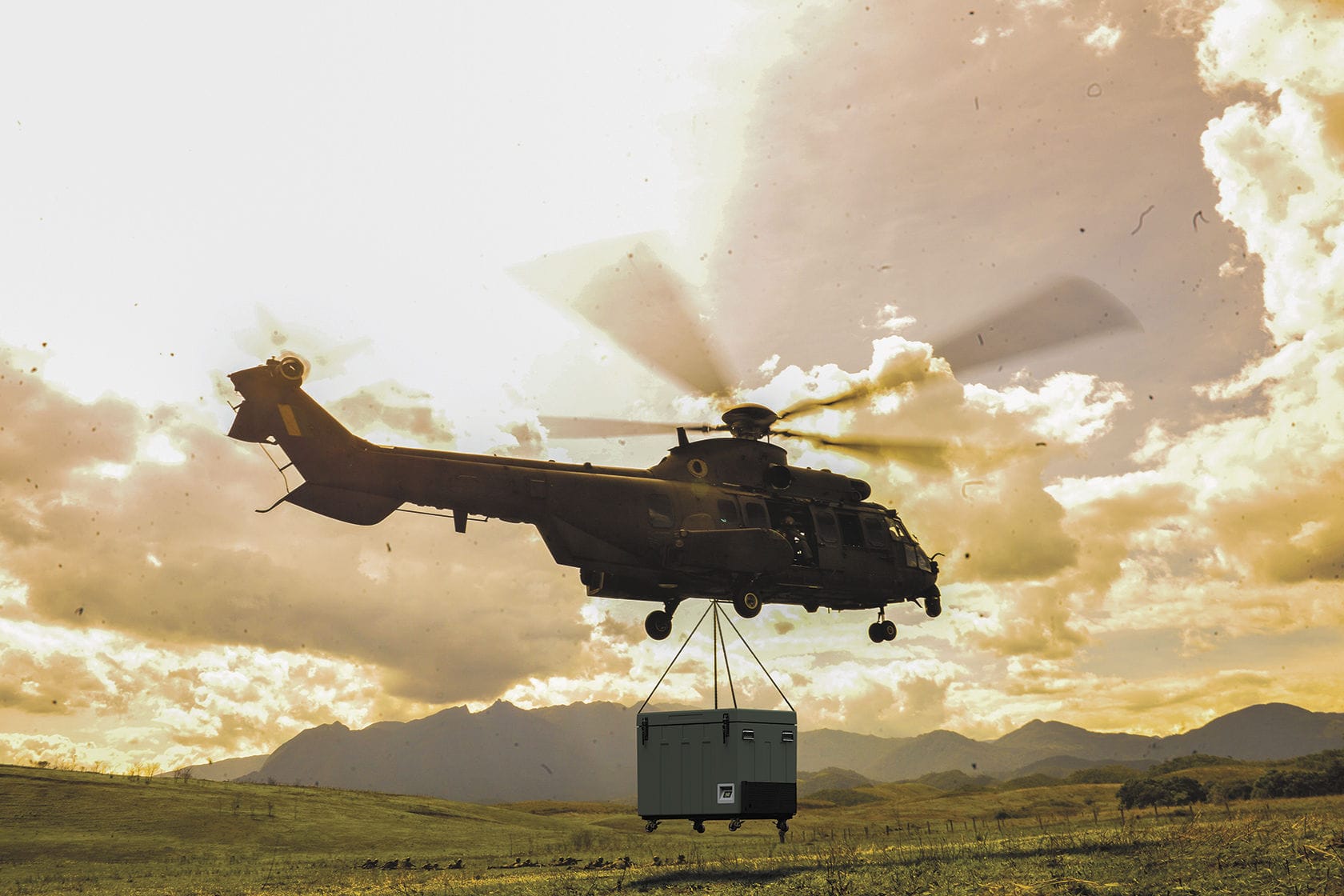 Transport cooler CoolerMed (Medical Refrigerator and Freezers) military