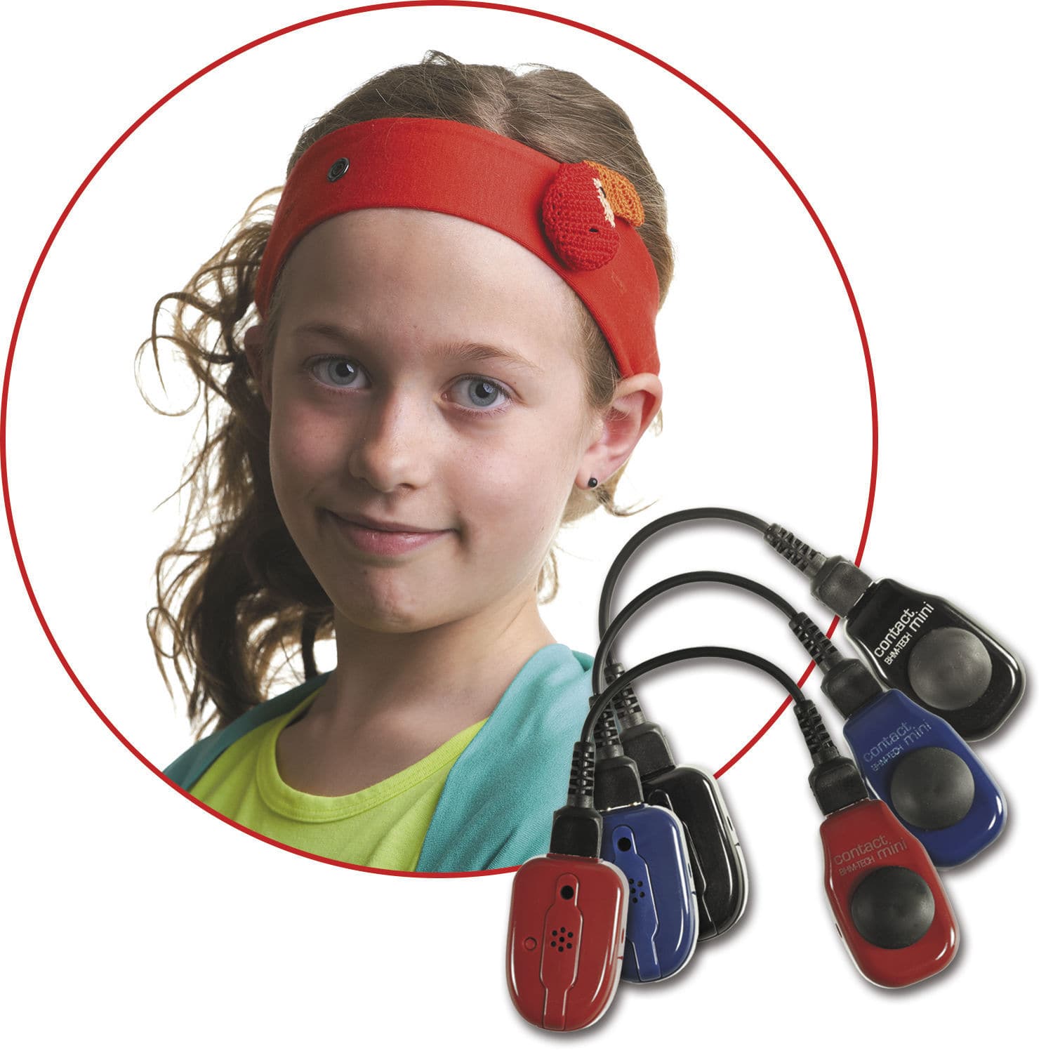Pediatric bone conduction hearing aid contact mini BHMTech Produktionsgesellschaft