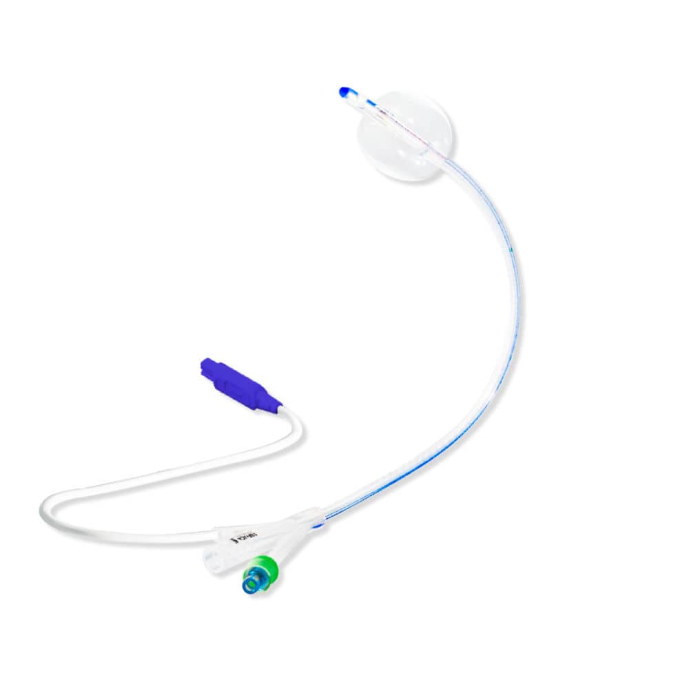 Urine drainage catheter Silicone Foley with Temperature Sensor Well