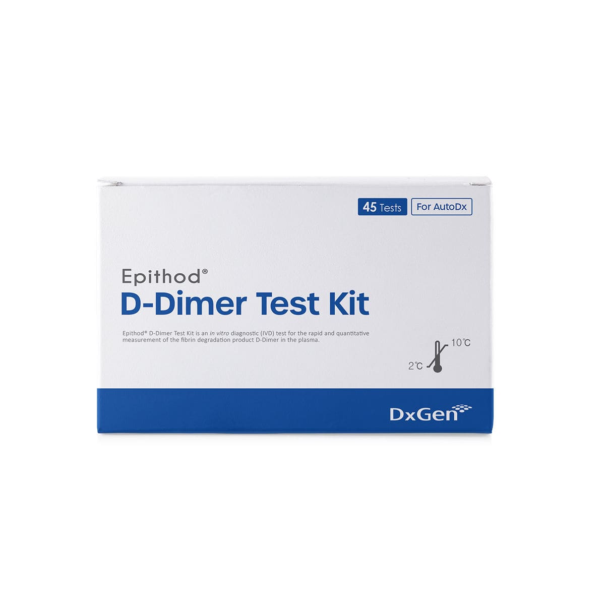 Hematology test kit Epithod® DxGen Corp Ddimer / fibrin / plasma
