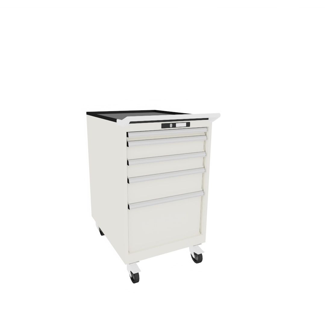 on casters 14.374.110 LISTA 5drawer