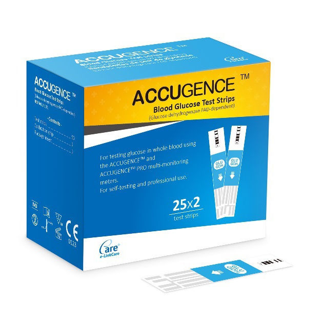 Diabete test strip ACCUGENCE ® eLinkCare Meditech hematocrit