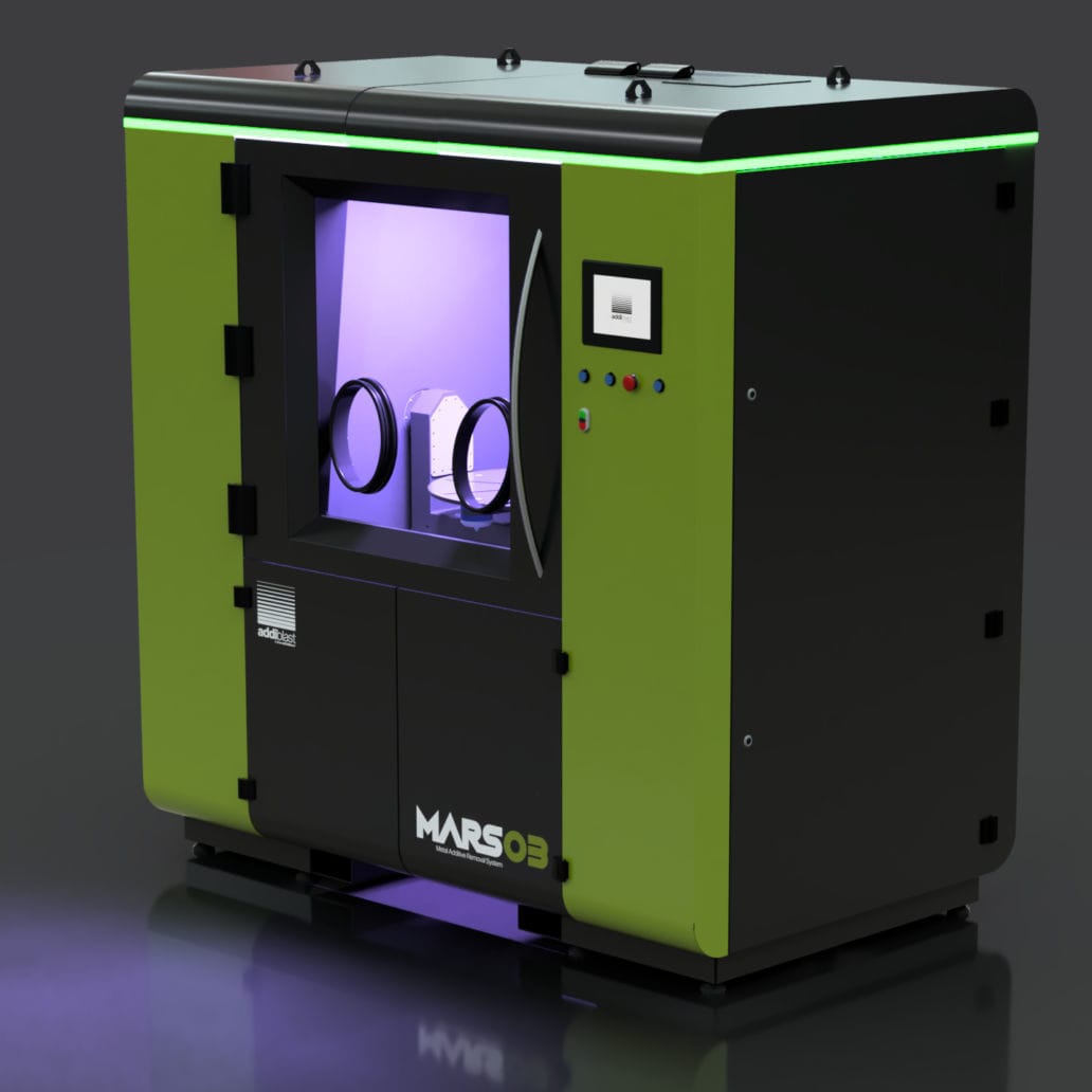 Additive manufacturing postprocessing system MARS03 Ferro EcoBlast Europe