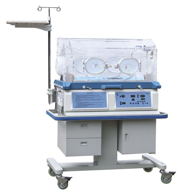 Neonatal transport incubator XBI300A Xindray Medical on casters / with 6 operating windows