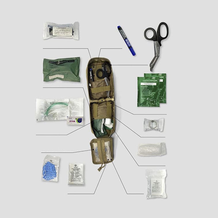Emergency kit HYZMED Medical first aid / customizable / with glove
