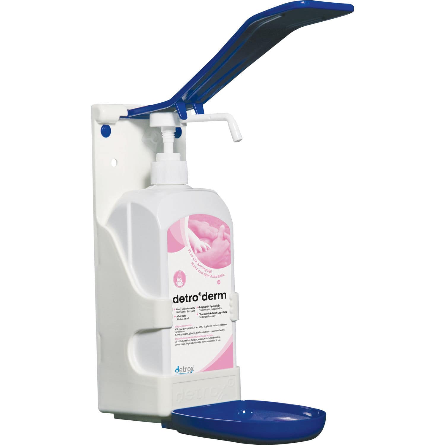 70% hand sanitizer - DETRO DERM ISOPROPYL - Detro Healthcare - 500 mL ...