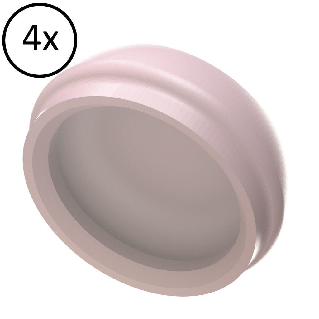 Plastic implant abutment Retention insert without pin / pink