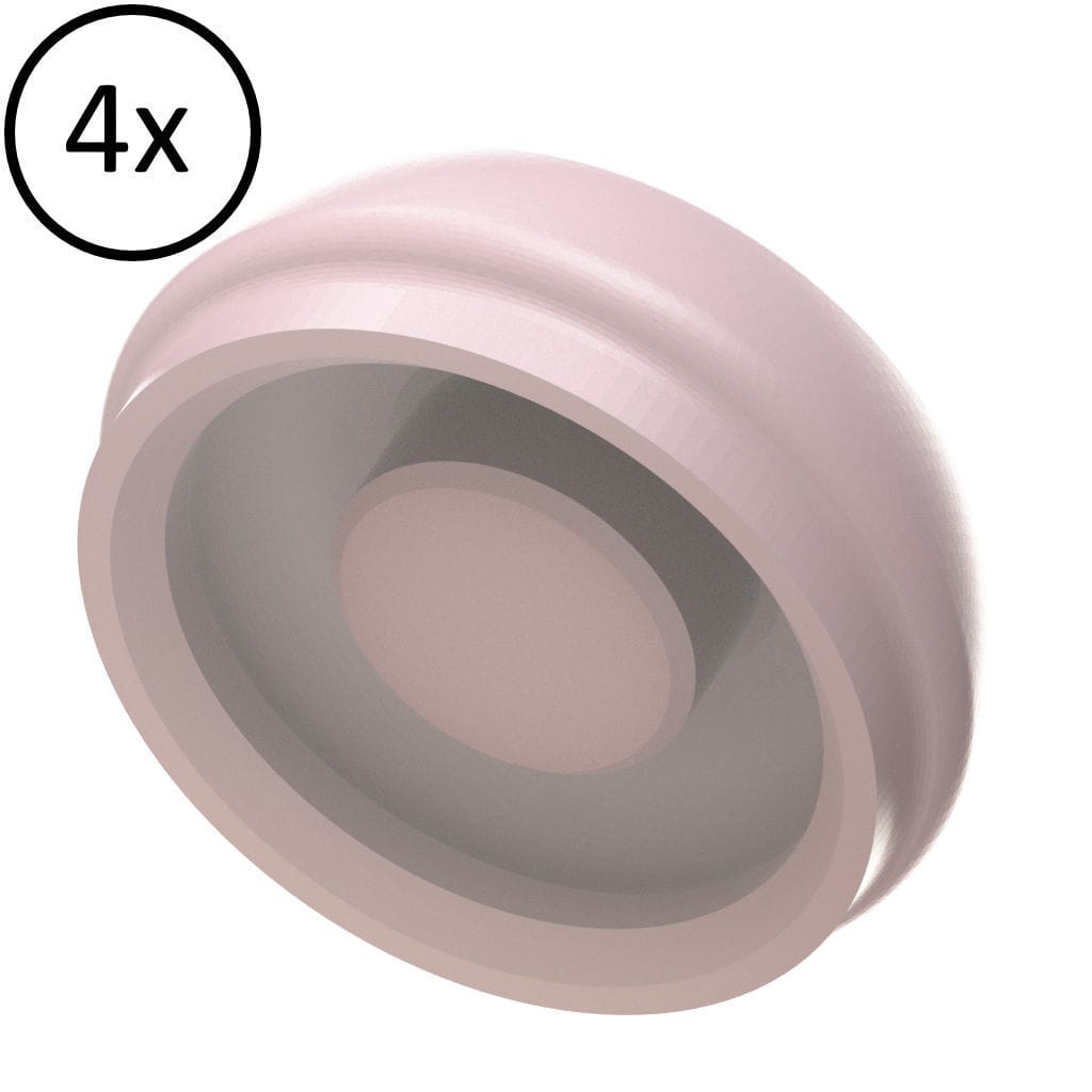 Plastic implant abutment Retention insert with pin / pink Heliocos