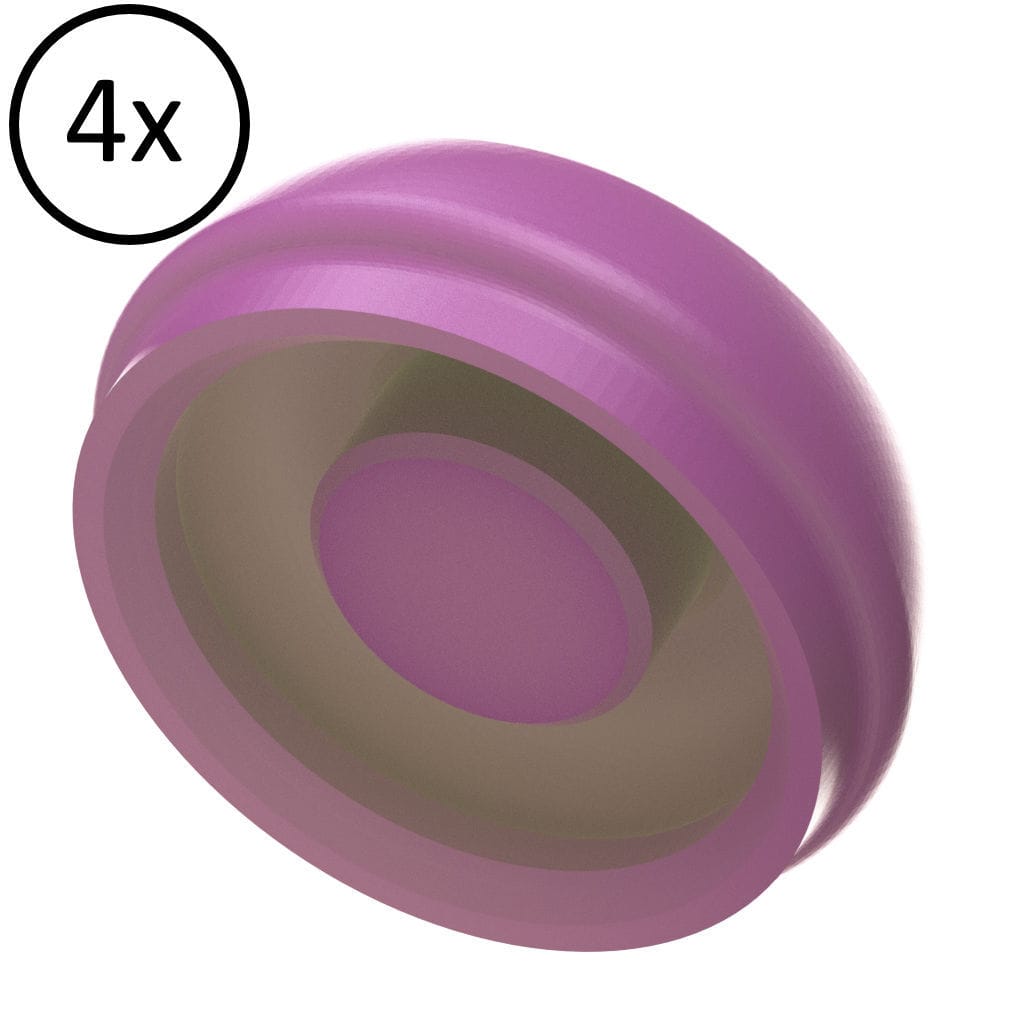 Plastic implant abutment Retention insert with pin / purple