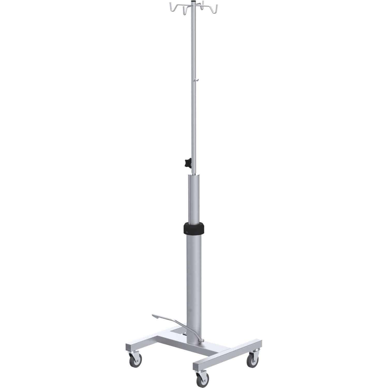 IV pole on casters H10300.207 Hess Medizintechnik 4hook