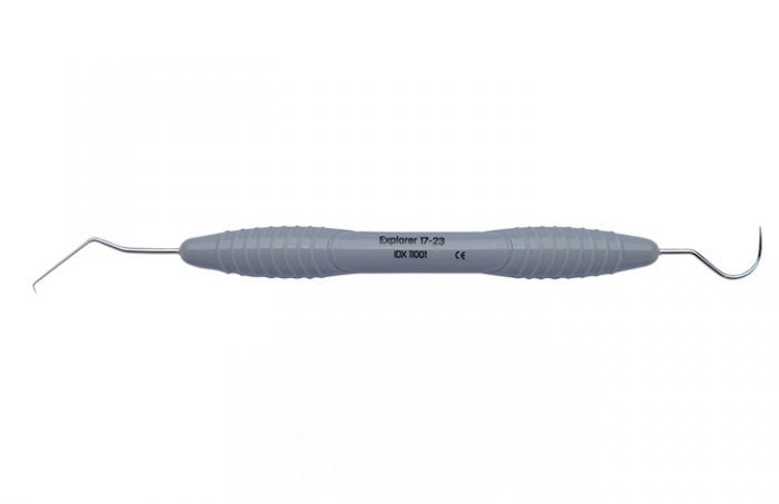 10 Pcs Dental Explorer 23 Shepherd Hook Surgical Stainless Steel