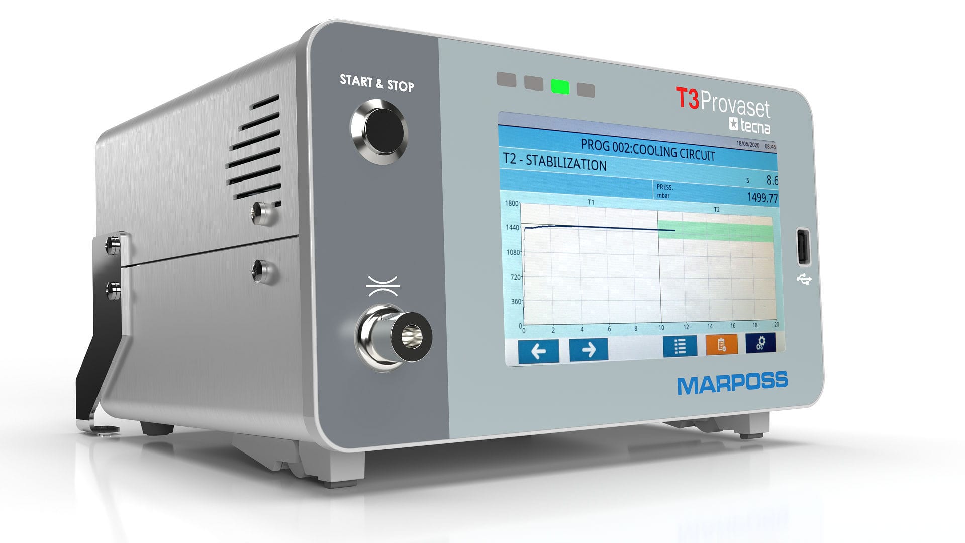 Electropneumatic leak tester PROVASET T3LPQ Tecna Srl for the