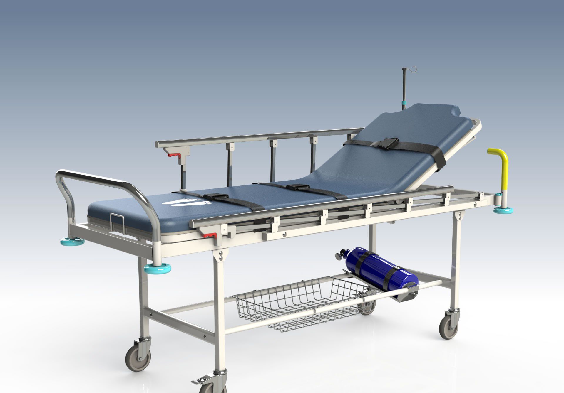 Patient transfer stretcher trolley NPR 1141 Nuprom emergency