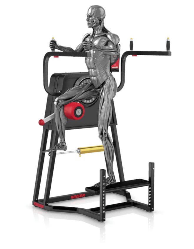 Reverse leg press gym station A250 Keiser