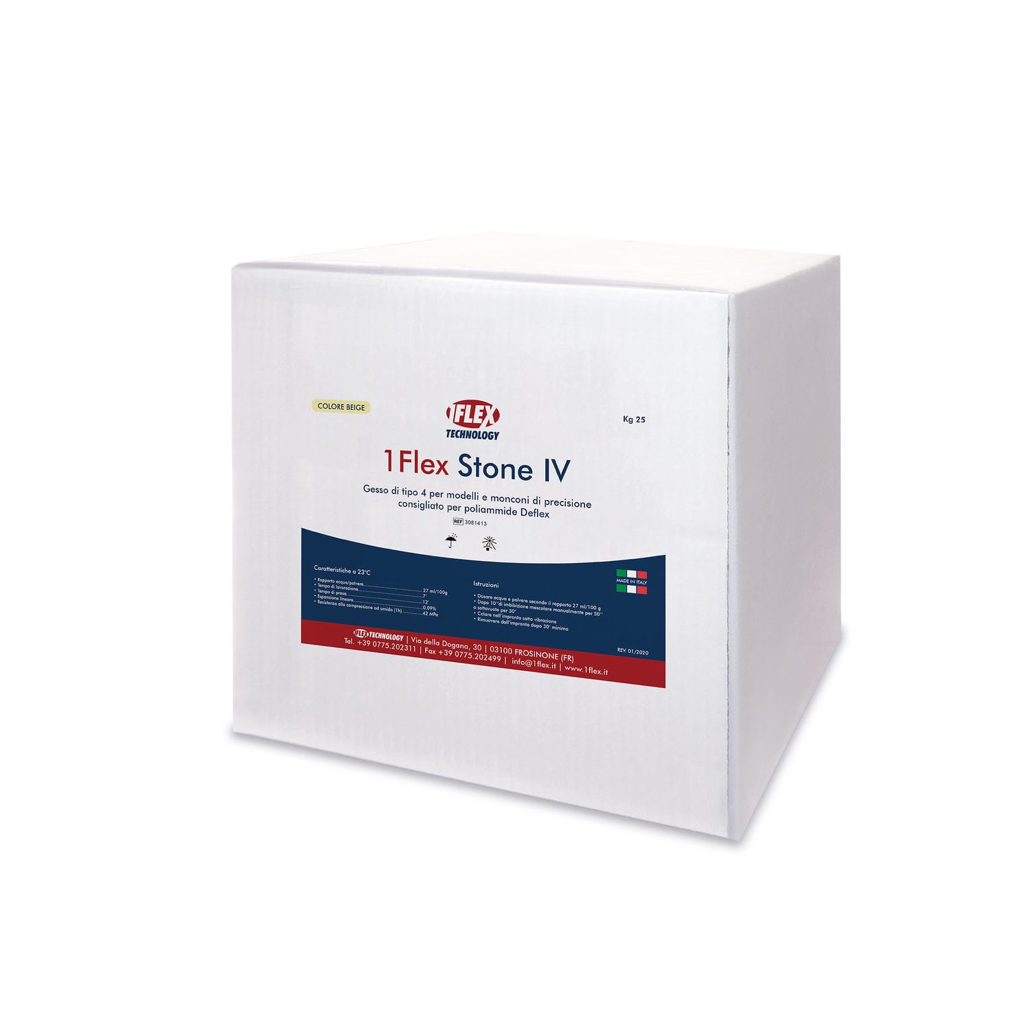 Plaster dental material Stone IV 1Flex Technology stone / for