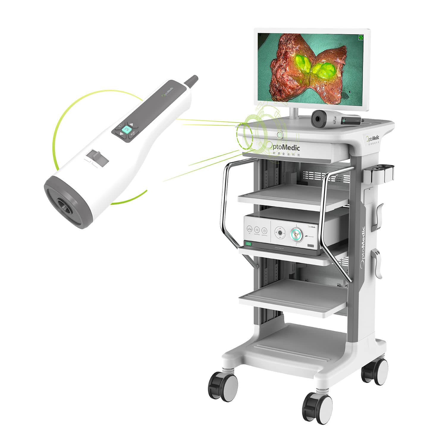 Fluorescence imaging endoscopy column 3100 OptoMedic laparoscopic