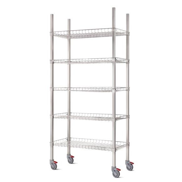 5-shelf shelving unit - Palakkad Surgical Industries - for container ...