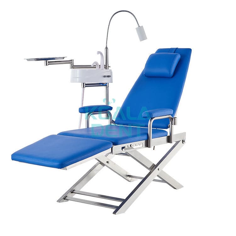 Portable dental chair Foshan Koala Medical Technology blue
