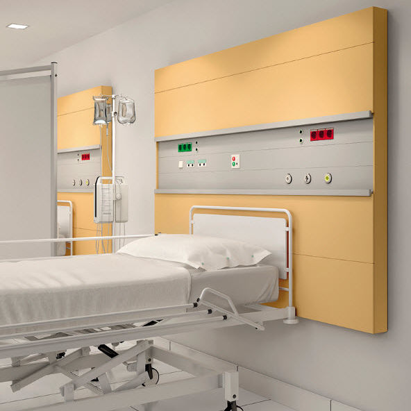Horizontal bed head unit ARDYSR1P Norclinic modular