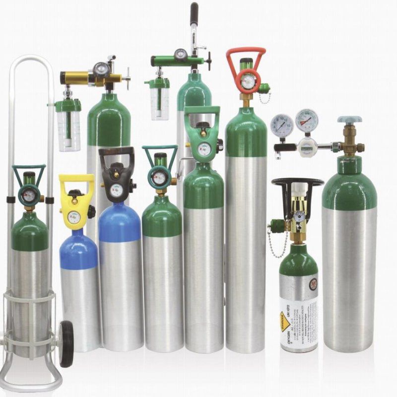 Oxygen Medical Gas Cylinder M74 Qingdao Forterra Gas Aluminum 0193