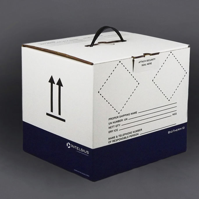Biological samples packaging box BIOTHERM 10 DI DGP Intelsius GmbH