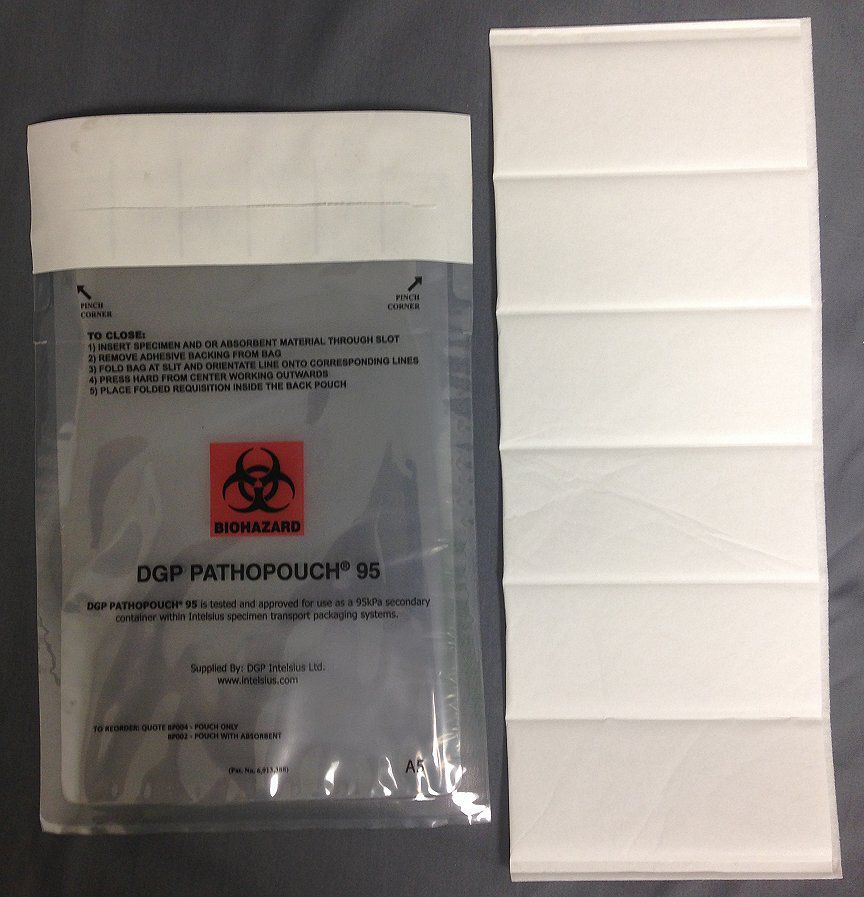 Hazardous materials packaging pouch BP013 DGP Intelsius GmbH