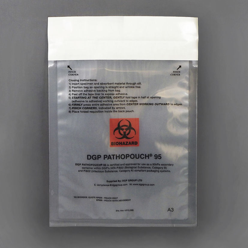 Infectious material packaging pouch BP005 DGP Intelsius GmbH